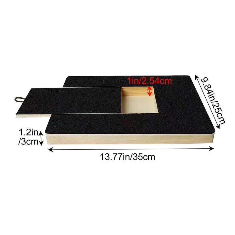 Pet Wooden Dog Scratching Board Pull-Out Nail Grinding Board Cat Nail Care Scratching Board with Sandpaper Scraper