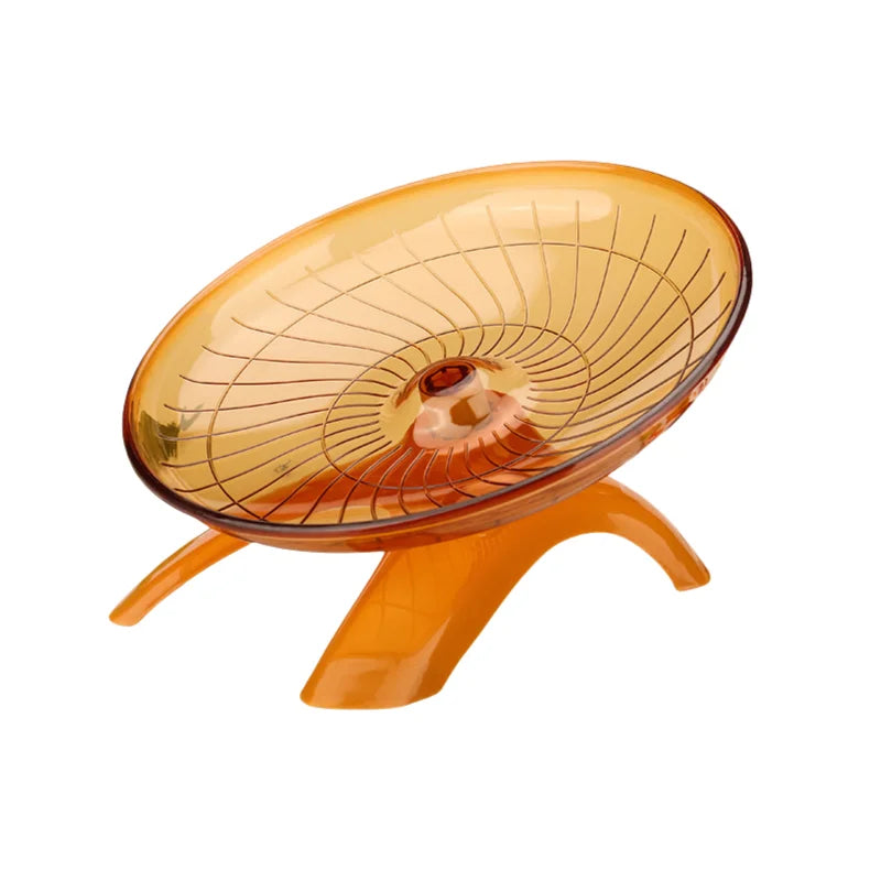 Hamster Running Disc Toy Sport Running Silent Transparent Small Pet Rotatory Jogging Wheel Wheel Toys Pet Hamster Cage Supplies